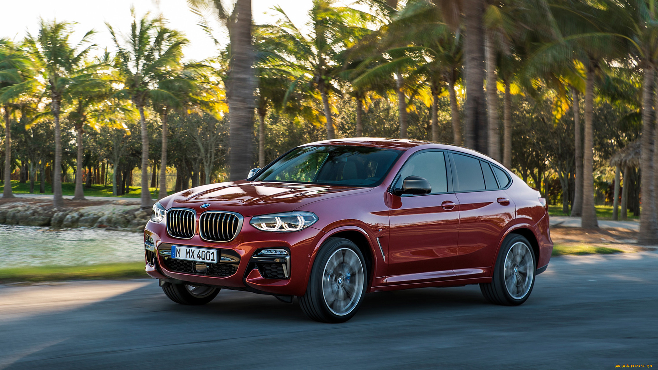 bmw x4 m40d 2019, , bmw, x4, m40d, 2019, red